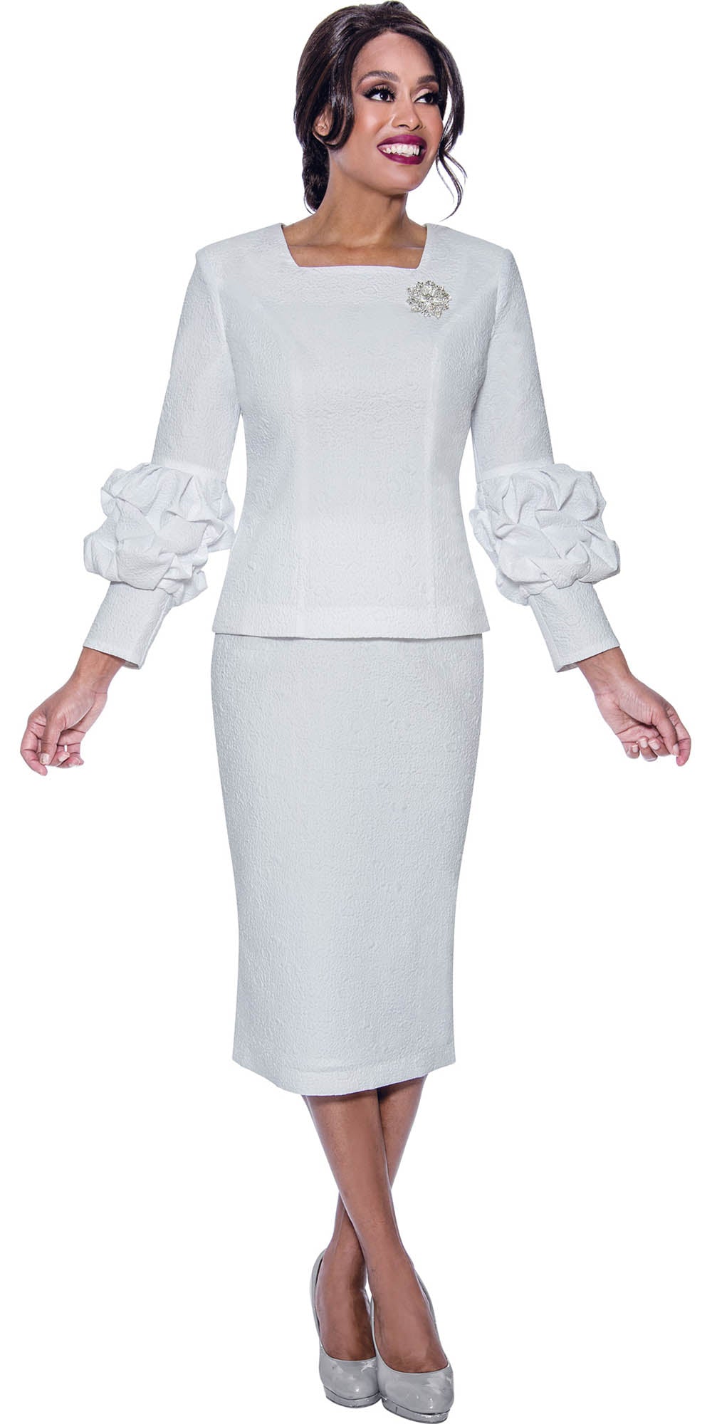 Stellar Looks 2012 - White - Crinkle Skirt Set