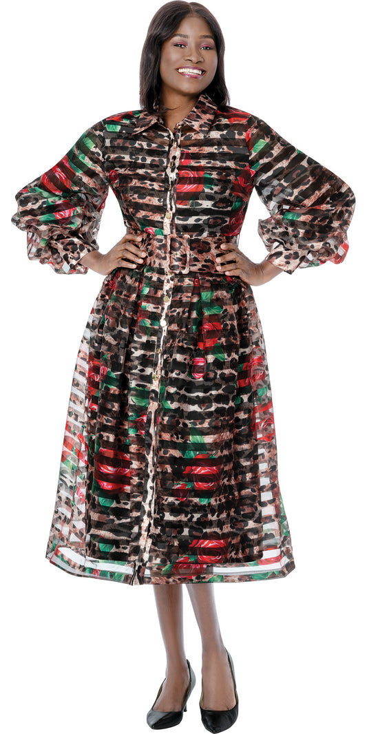 Terramina 7303 - Print - Print Dress
