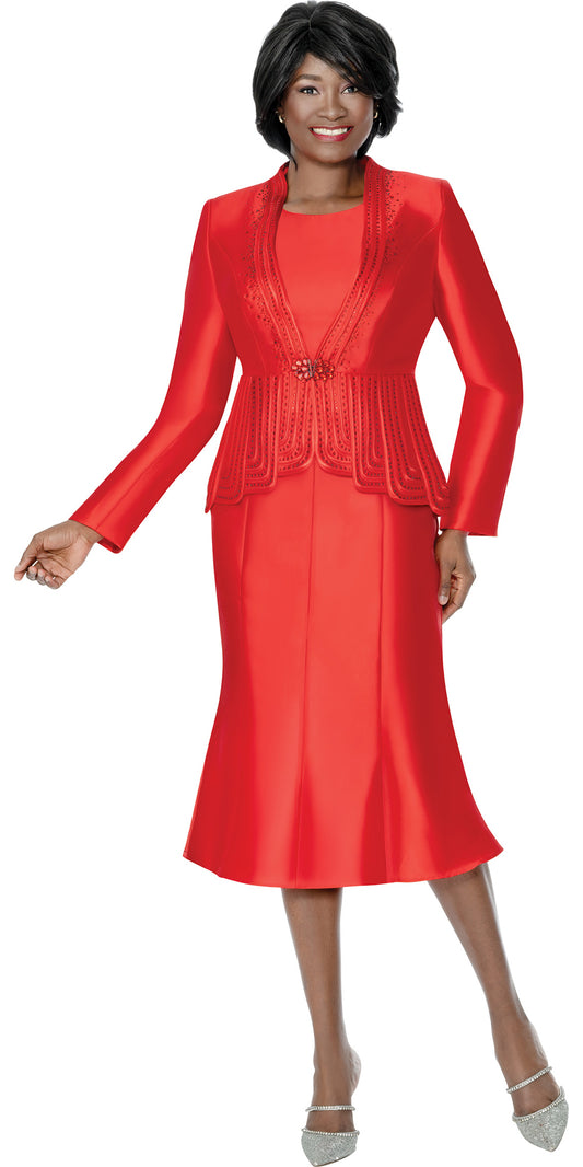 Terramina 7320 - Red - 3 pc Skirt Set
