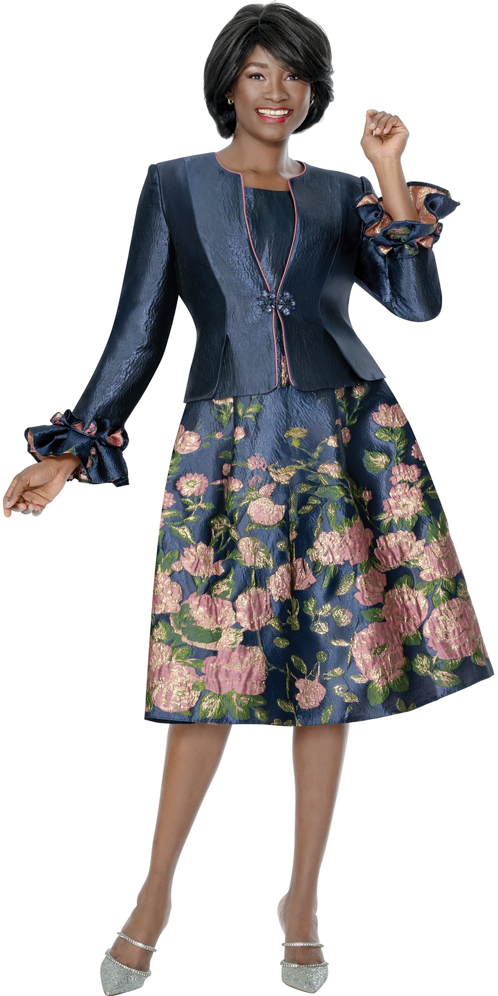 Terramina 7326 - Navy - Dress and Jacket