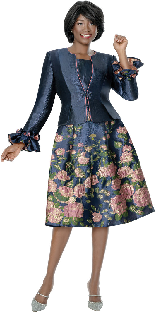 Terramina 7326 - Navy - Dress and Jacket