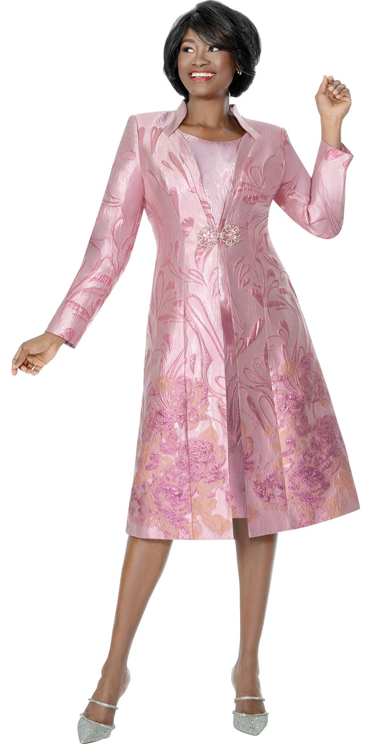 Terramina 7333 - Mauve - Dress and Coat Brocade