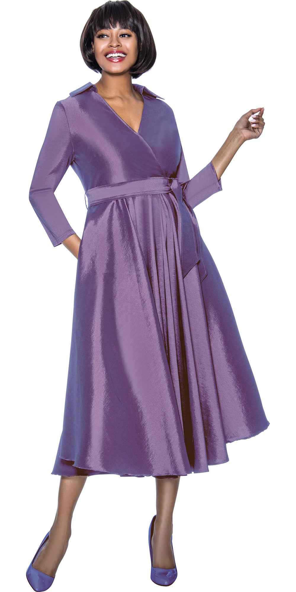 Terramina 7869 - Lilac - Wrap Dress