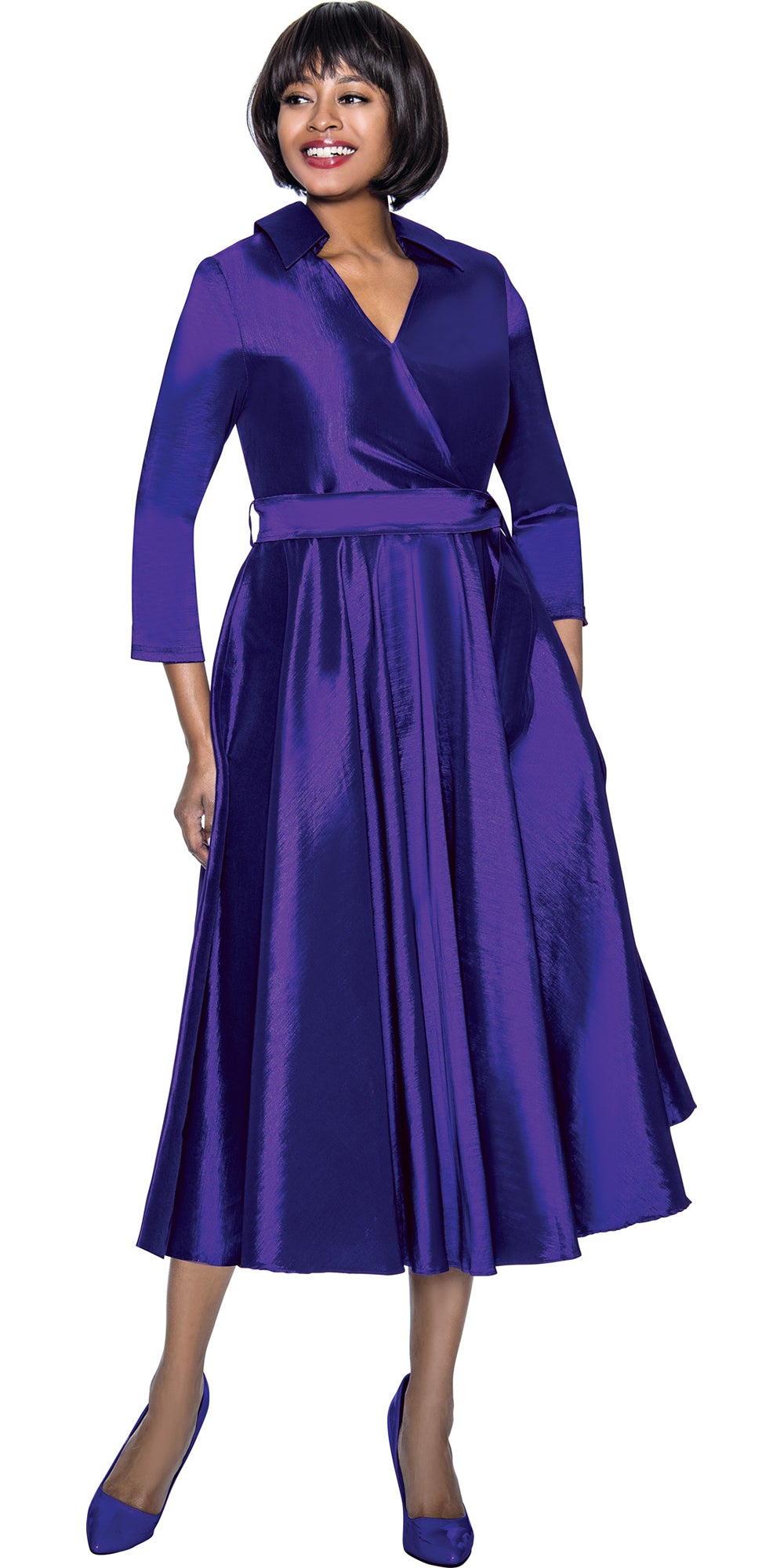 Terramina 7869 - Purple - Wrap Dress