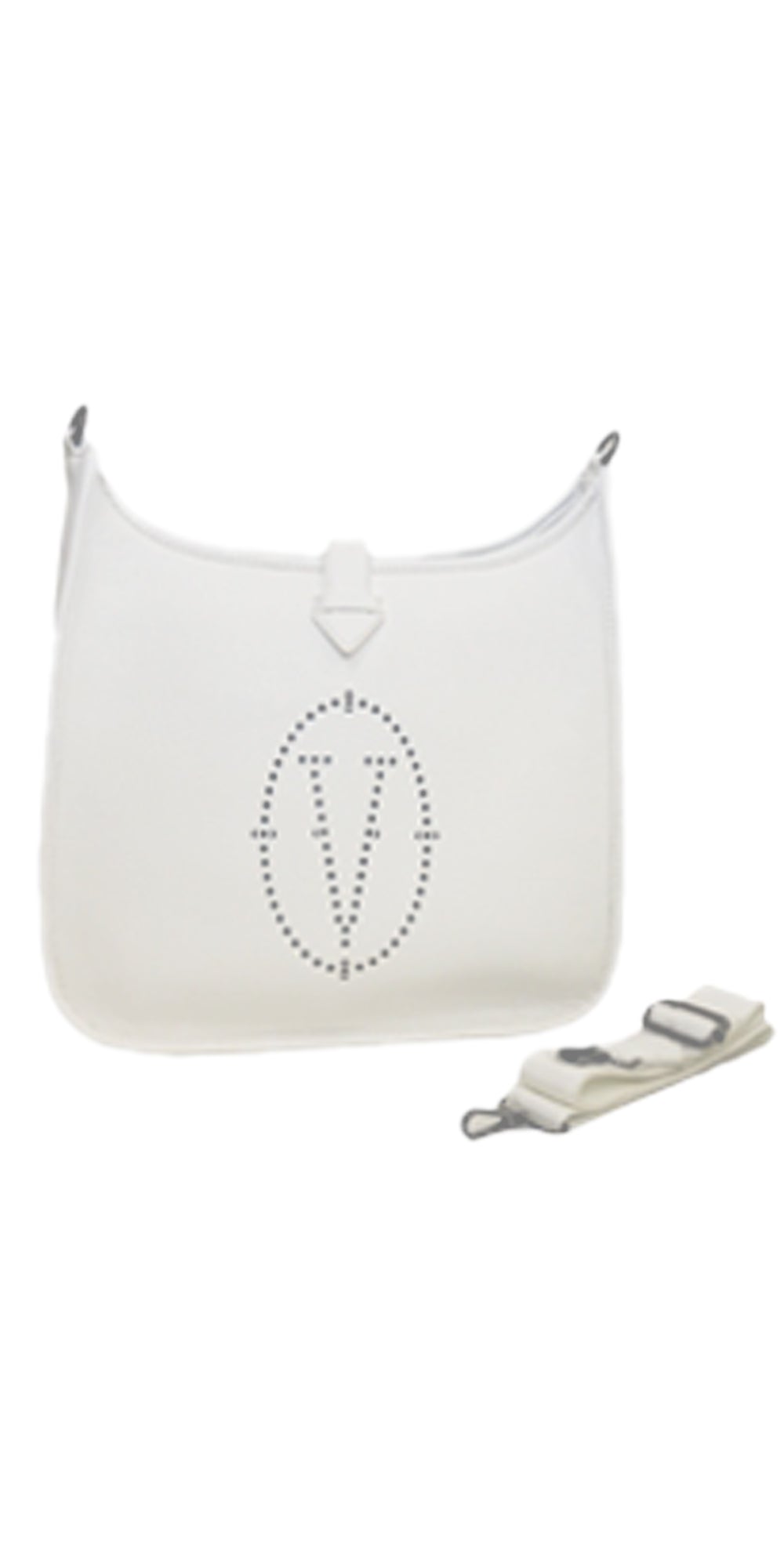 Vertigo VT0134 - White - Vegan Leather Shoulder Bag