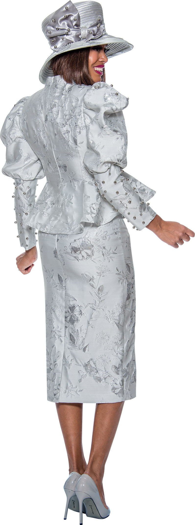 Divine Queen - DQ2092 - 2PC Embellished Jacquard Skirt Suit