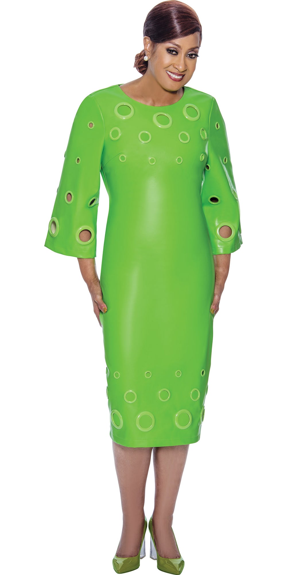 Dorinda Clark Cole - DCC4951 - Green Grommet Dress