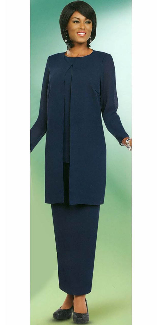 Misty Lane 13057-Navy - Three Piece Outfit For Women