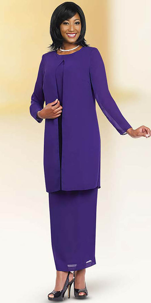 Misty Lane 13057-Purple - Three Piece Suit For Women