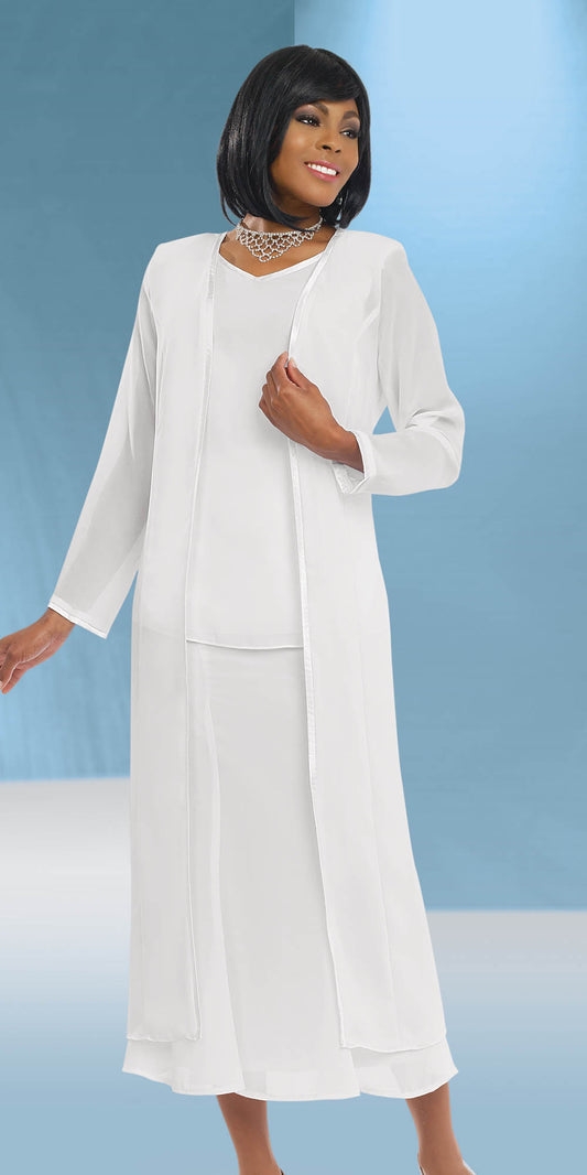 Misty Lane 13061-White - Three Piece Suit For Women