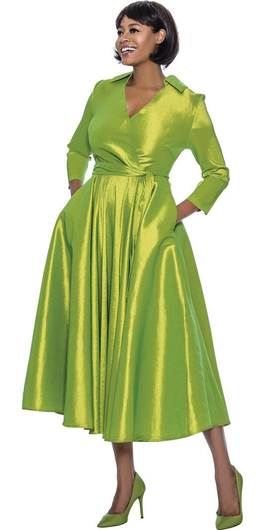 Terramina 7869 - Kiwi - Wrap Dress